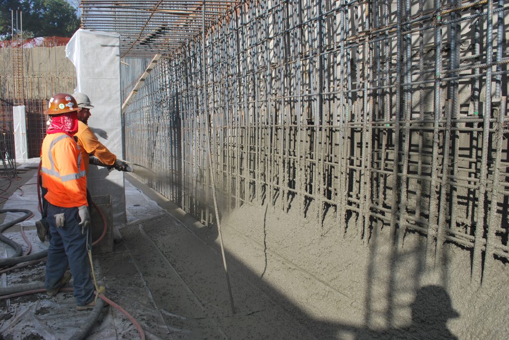 Construction Deputy Inspection - Shotcrete Placement Inspection